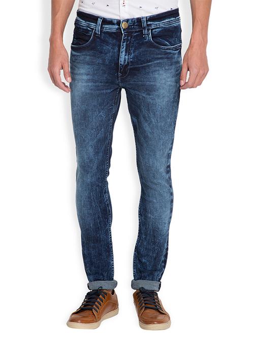 navy blue cotton jeans - 12332654 - Very Small Image - 1