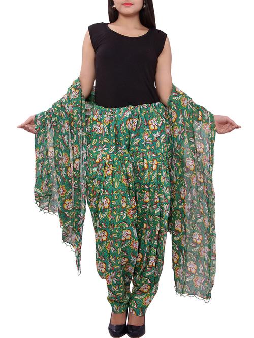 pink cotton patiyala salwars - 12336821 - Very Small Image - 1