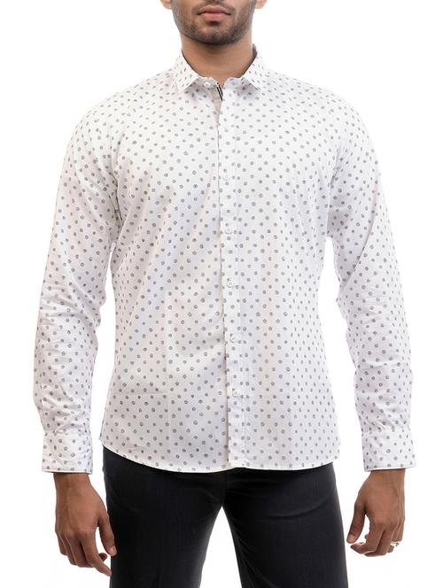 white cotton casual shirt - 12337085 - Very Small Image - 1