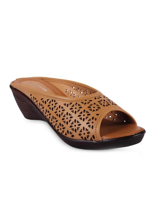 brown patent leather wedge - 12338287 - Very Small Image - 1