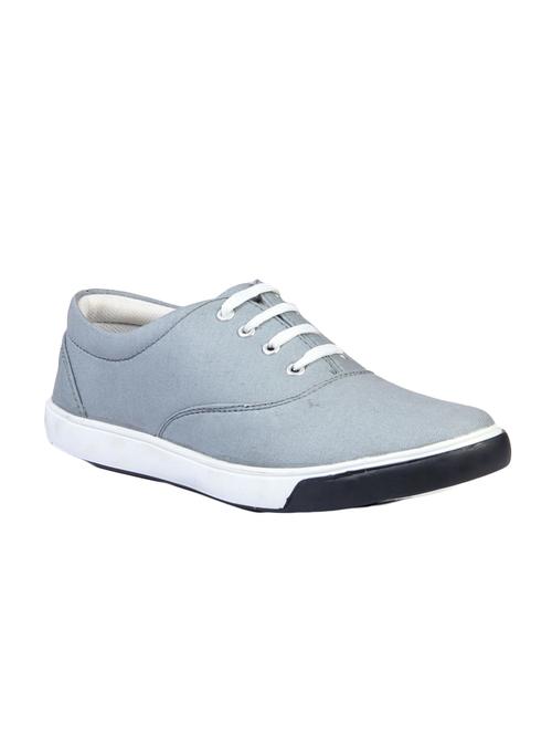 grey canvas lace up sneakers - 12339383 - Very Small Image - 1