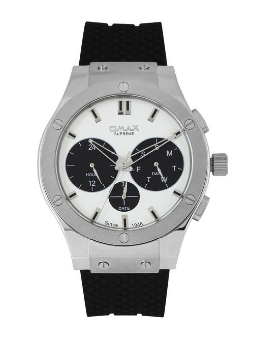 omax white dial men's watch - ss620 - 12341390 - Very Small Image - 1