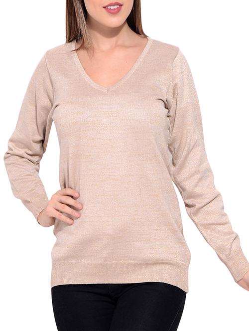 beige viscose pullover - 12346457 - Very Small Image - 1