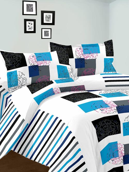 fab rajasthan cotton printed double bedsheet with two pillow covers - 12347218 - Very Small Image - 1
