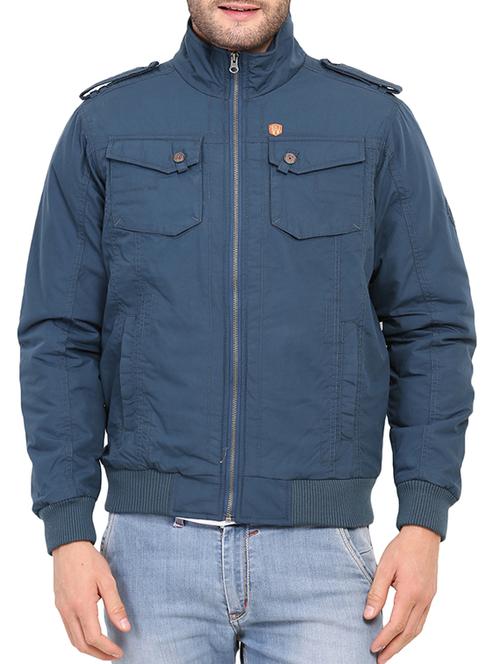 grey nylon casual jacket - 12348785 - Very Small Image - 1