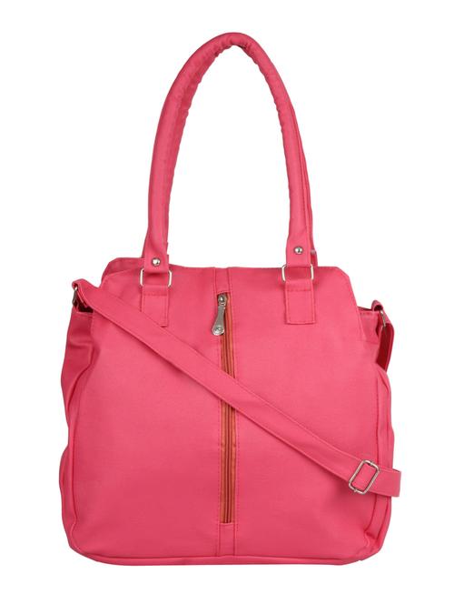 pink leatherette handbag with sling - 12351553 - Very Small Image - 1