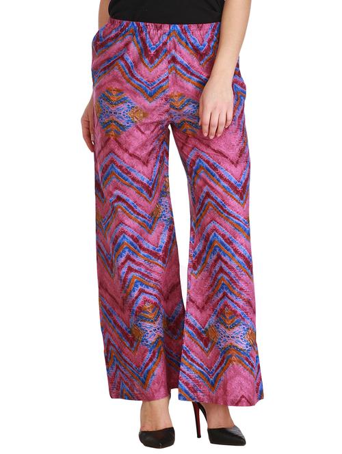 multi colored viscose palazzos - 12353669 - Very Small Image - 1
