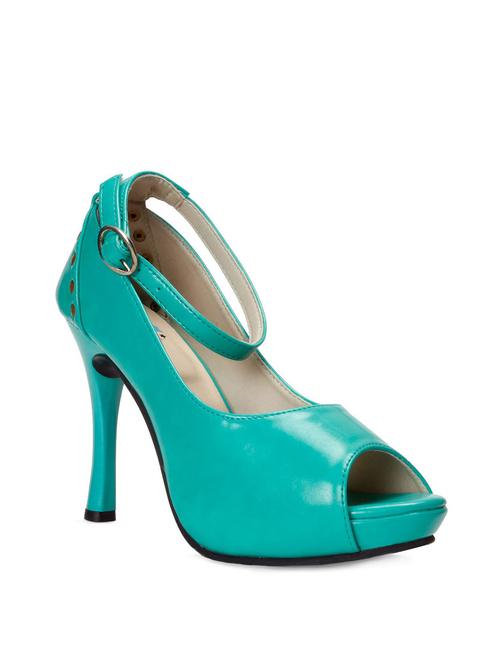 green leatherette sandal - 12356340 - Very Small Image - 1