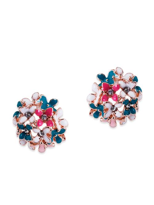 multi metal studs earrings - 12363428 - Very Small Image - 1