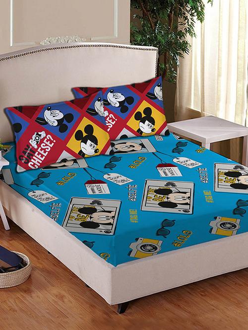 disney mickey mouse cotton double bed sheet set - 12369881 - Very Small Image - 1