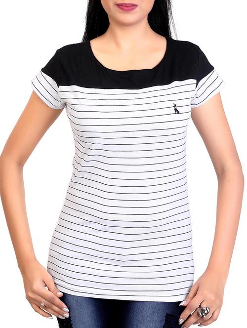 white hosery top - 12376010 - Very Small Image - 1