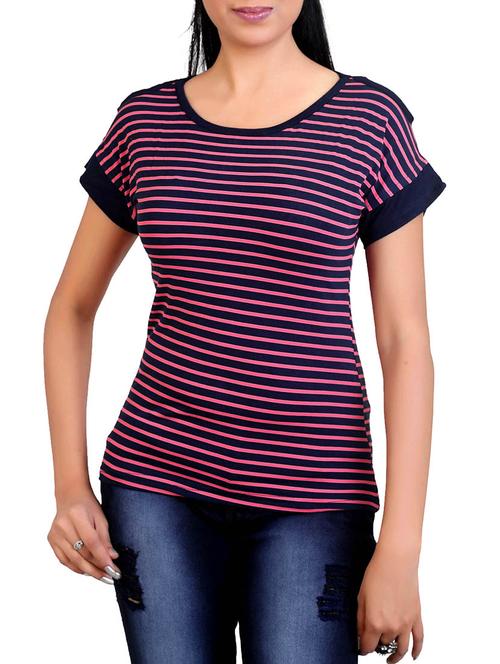 navy blue viscose top - 12376358 - Very Small Image - 1