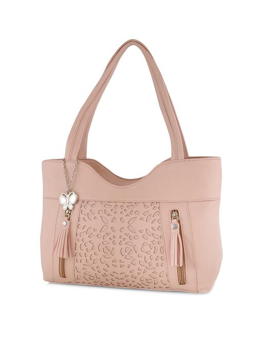 pink leatherette cutwork handbag - 12379499 - Very Small Image - 1
