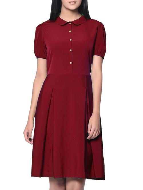 women's  solid dress - 12379776 - Very Small Image - 1