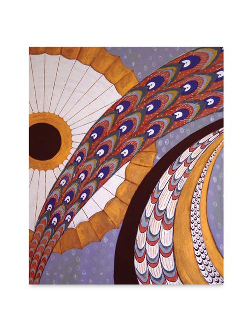 multicolor frameless canvas abstract art - 1238906 - Very Small Image - 1