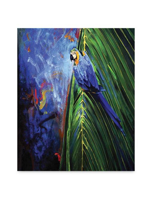 multicolor frameless canvas bird painting - 1239096 - Very Small Image - 1