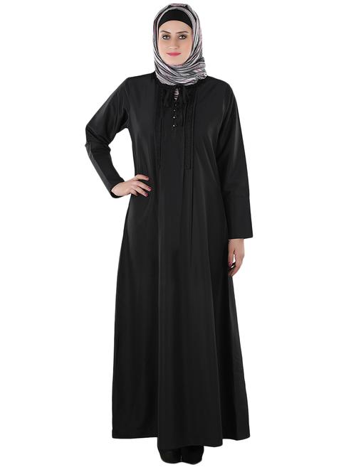 solid black abaya - 12391672 - Very Small Image - 1