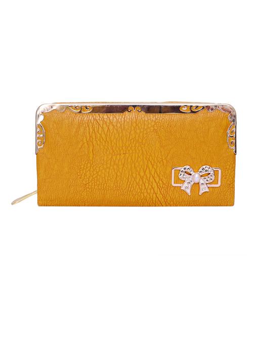 yellow rexene textured clutch - 12393814 - Very Small Image - 1