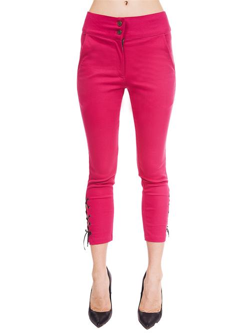 pink cotton trouser - 12394133 - Very Small Image - 1