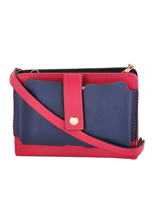 multi coloured leatherette wallet with sling - 12399506 - Very Small Image - 1