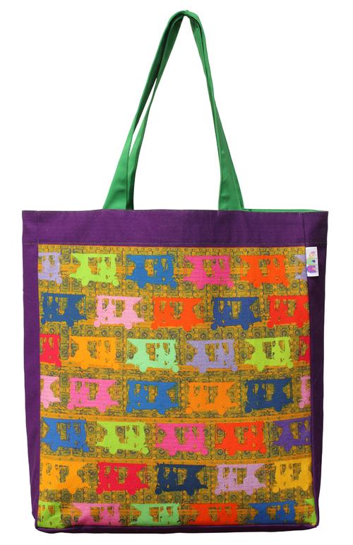vibrant taxis tote bag - 1239956 - Very Small Image - 1