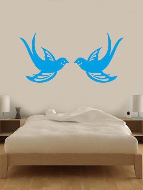 love birds pair wall decal - 12400588 - Very Small Image - 1