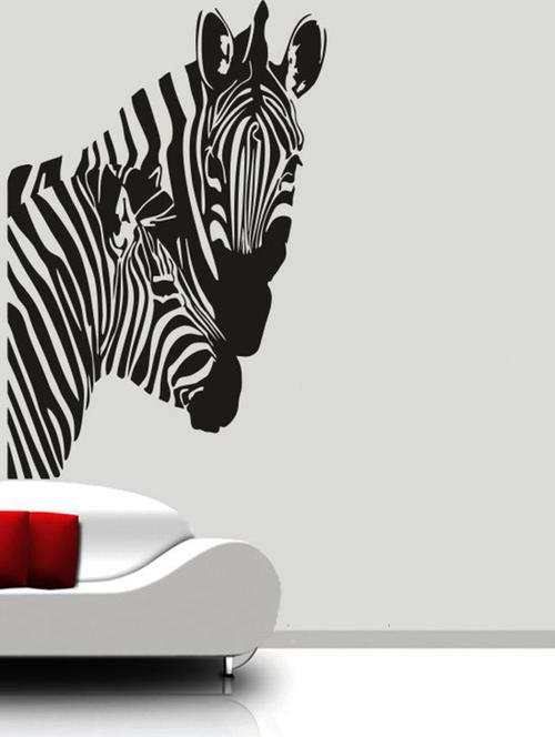 zebra kiss wall decal - 12400606 - Very Small Image - 1