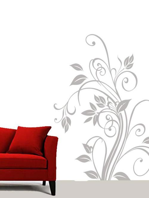 corner floral design wall decal - 12400685 - Very Small Image - 1