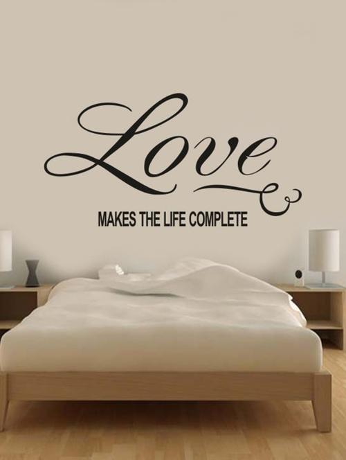 love makes life complete wall decal - 12400741 - Very Small Image - 1