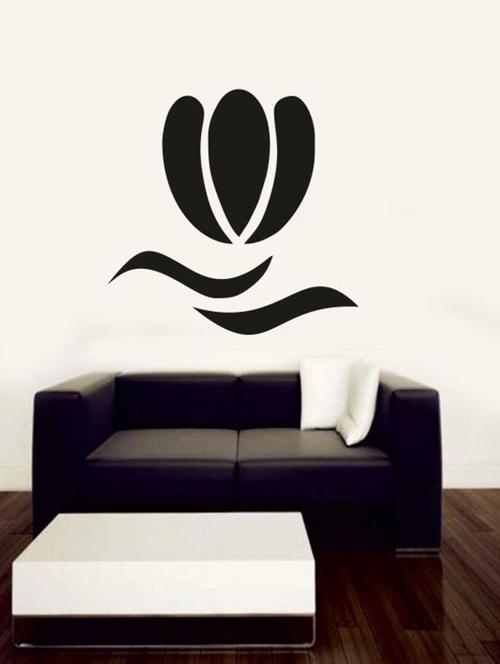 lotus on hands welcome wall decal - 12400776 - Very Small Image - 1
