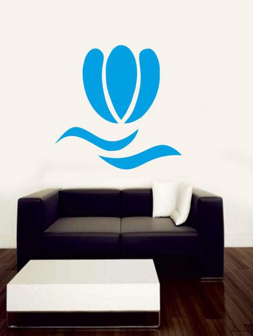 lotus on hands welcome wall decal - 12400778 - Very Small Image - 1