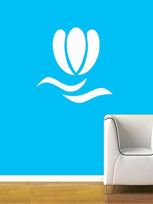 lotus on hands welcome wall decal - 12400779 - Very Small Image - 1