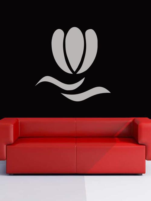 lotus on hands welcome wall decal - 12400780 - Very Small Image - 1