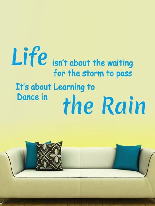 the rain wall quotes decal - 12400978 - Very Small Image - 1