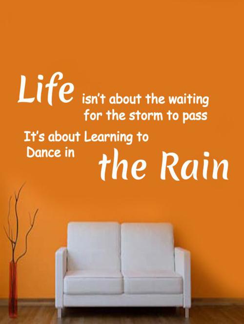 the rain wall quotes decal - 12400979 - Very Small Image - 1