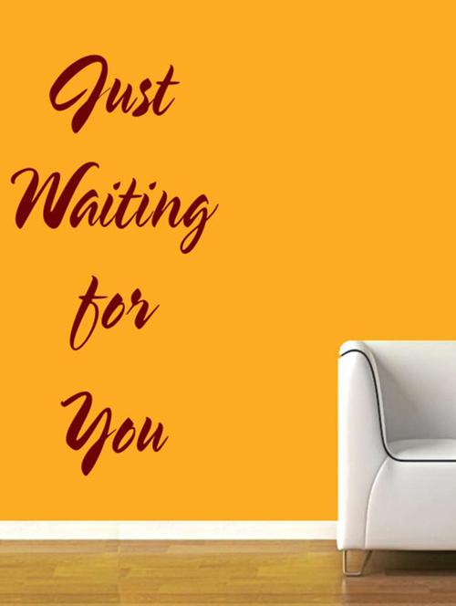 waiting for you wall quotes decal - 12401002 - Very Small Image - 1