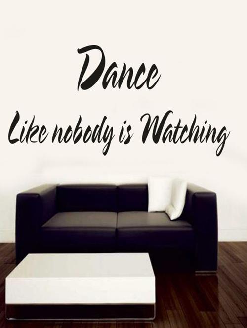 dance like wall quotes decal - 12401041 - Very Small Image - 1