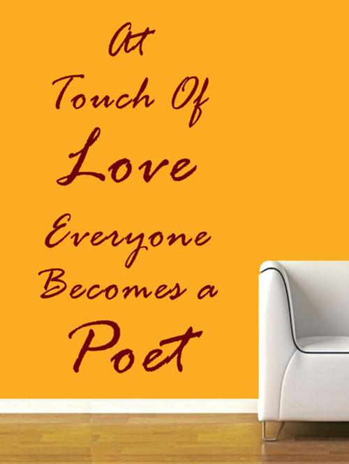 a poet wall quotes decal - 12401052 - Very Small Image - 1