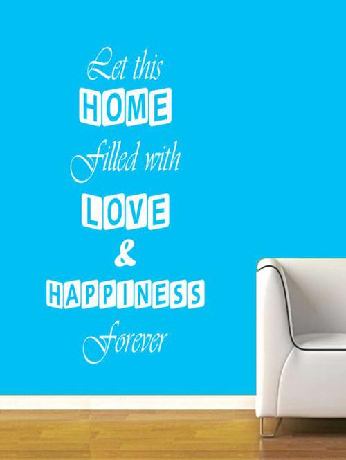 love & happiness wall quotes decal - 12401059 - Very Small Image - 1