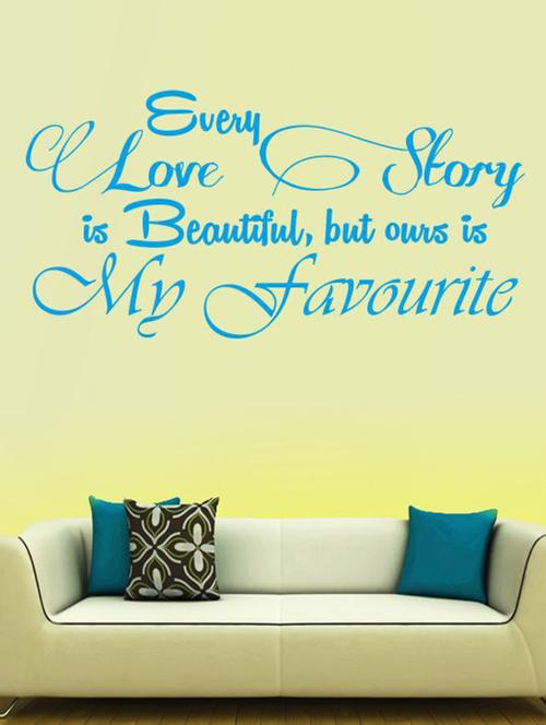 love story wall quotes decal - 12401073 - Very Small Image - 1