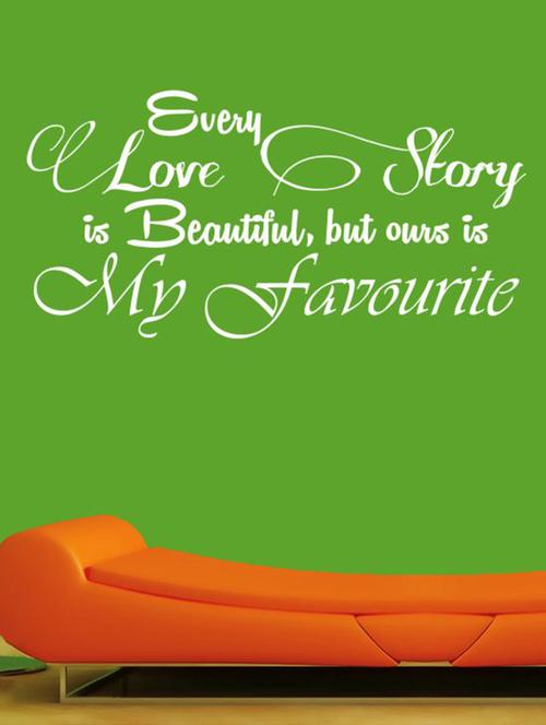 love story wall quotes decal - 12401074 - Very Small Image - 1