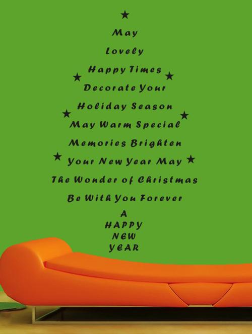 x mas tree wall quotes decal - 12401096 - Very Small Image - 1