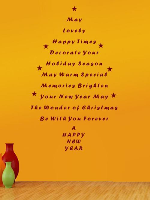 x mas tree wall quotes decal - 12401097 - Very Small Image - 1