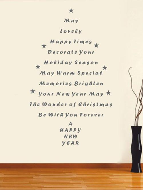 x mas tree wall quotes decal - 12401100 - Very Small Image - 1