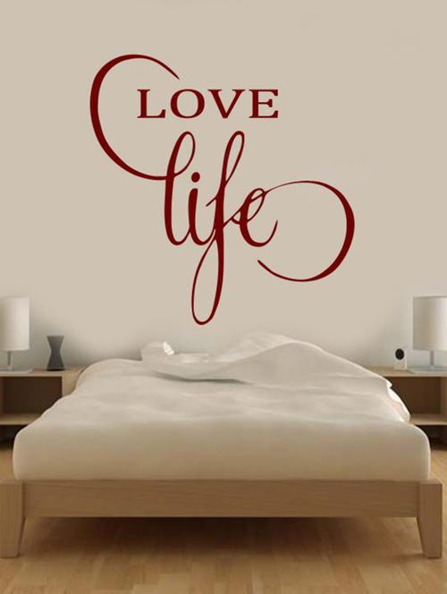 love life wall quote decal - 12401102 - Very Small Image - 1