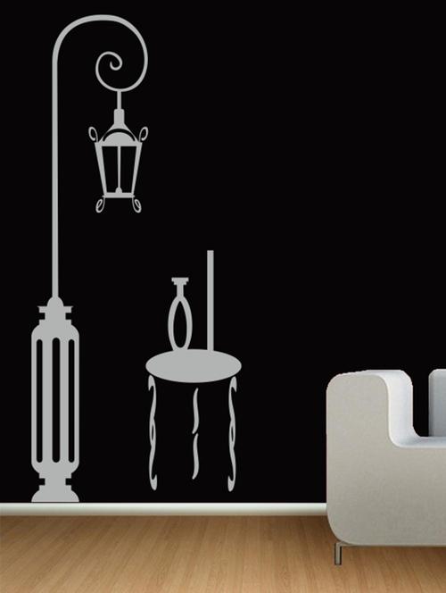 lamp and table wall decal - 12401290 - Very Small Image - 1