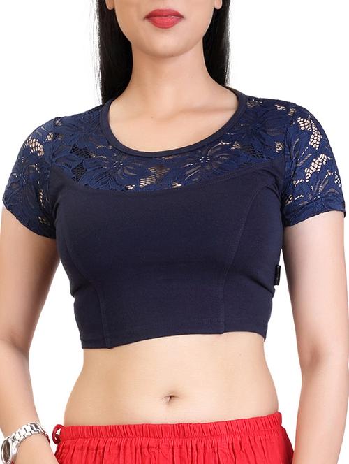 blue cotton blouse - 12403081 - Very Small Image - 1