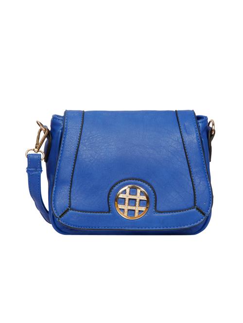blue leatherette sling bag - 12404056 - Very Small Image - 1
