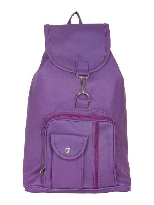 purple leatherette backpack - 12404524 - Very Small Image - 1