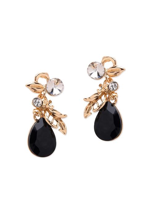 black metal drop earring - 12411316 - Very Small Image - 1